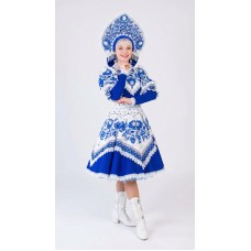 Русский народный женский костюм в стиле «Гжель»