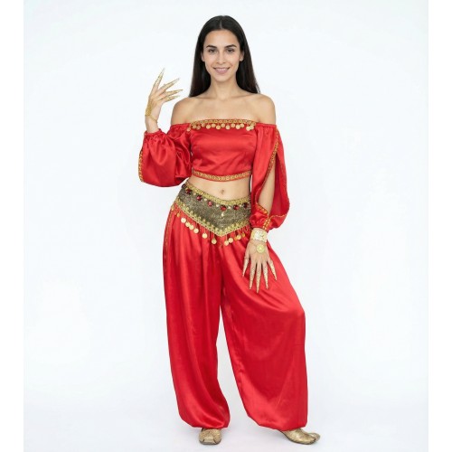 Восточный красный костюм